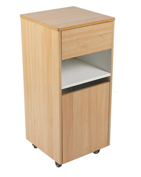 Beech Veneer Bedside Table